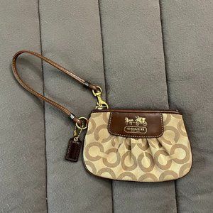 Coach Signature Wristlet